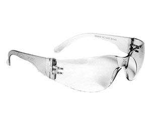 Safety Glasses, Body Armor 1200 Series, Clear Frame, Clear Anti-fog Lens - Latex, Supported
